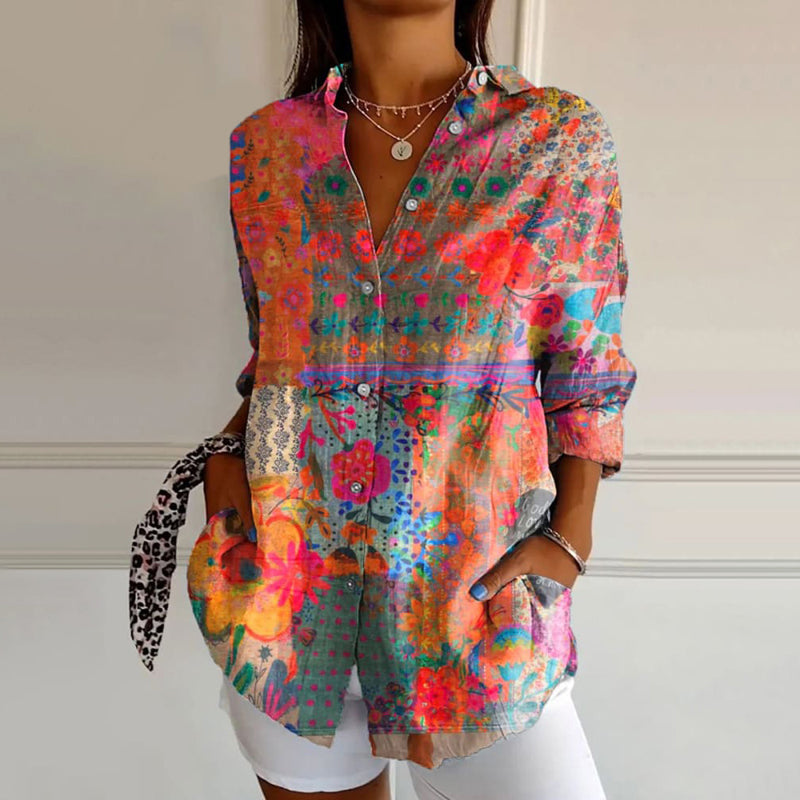 Celeste - Elegant Floral Blouse
