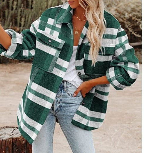 Ayanda Trendy Plaid Shirt