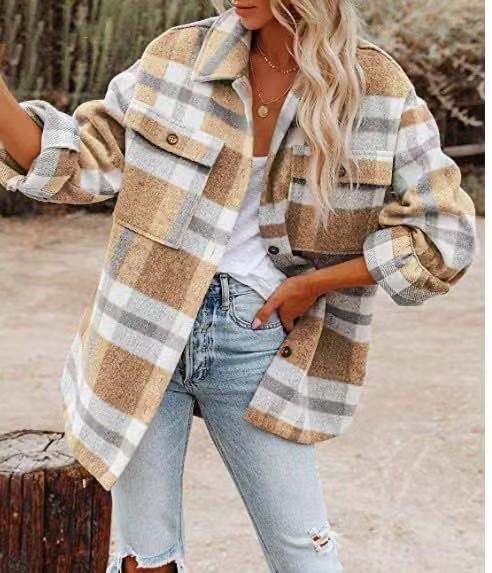 Ayanda Trendy Plaid Shirt