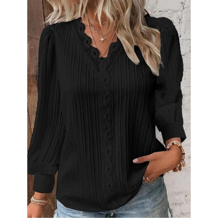 Jolie Elegant V-Neck Top