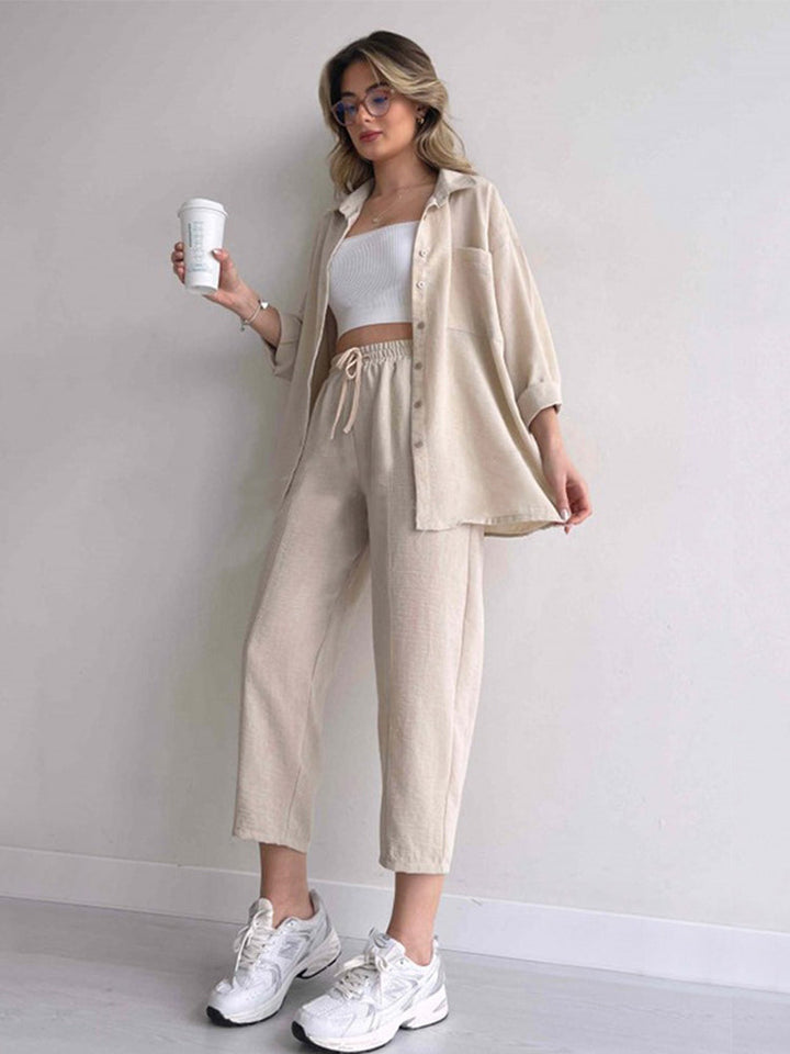 Elin Cozy Linen 2-Piece Set