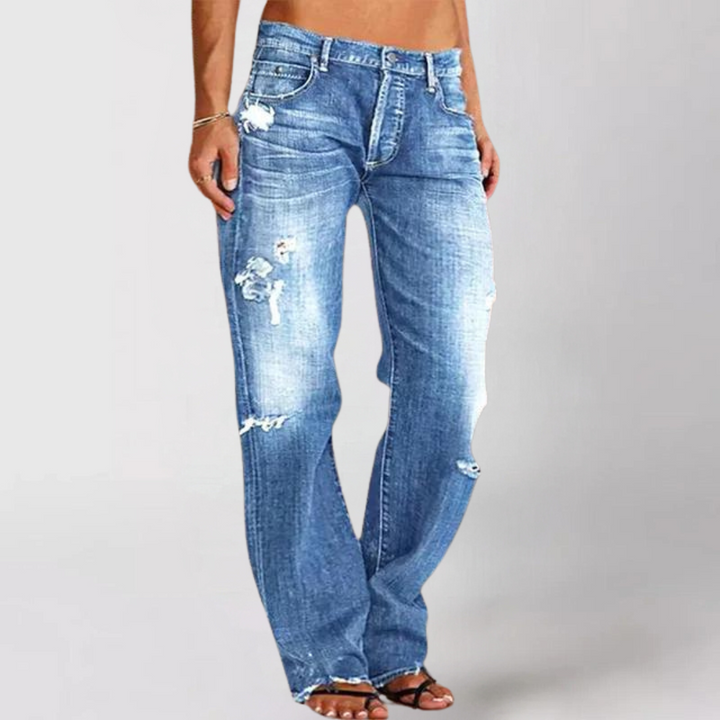 Jutta - Loose Wide-Leg Denim Jeans