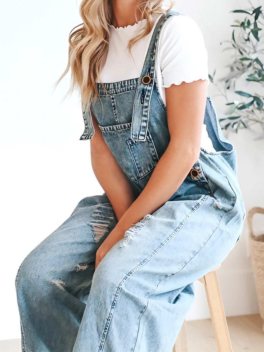 Shery Comfy Jeans Overall