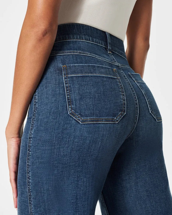 Myracle Sculpting Cropped Wide-Leg Jeans