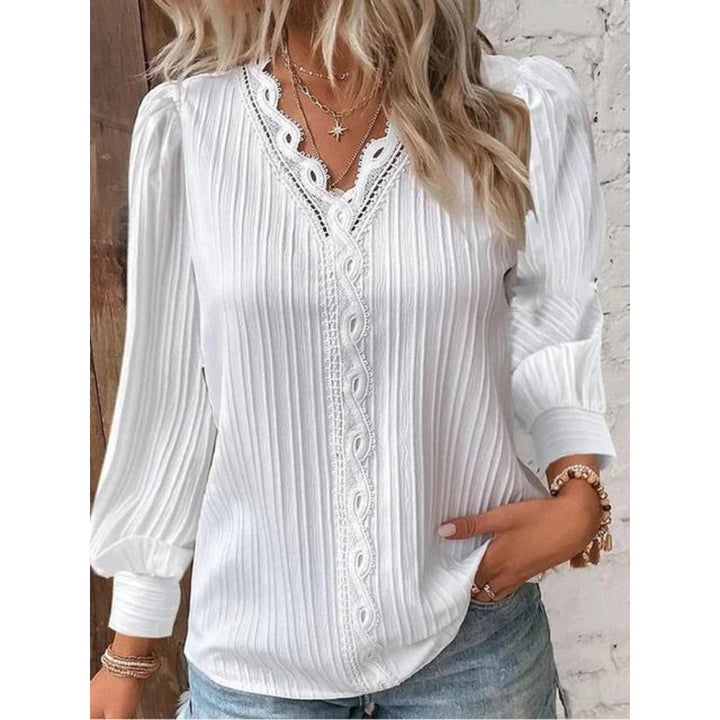 Jolie Elegant V-Neck Top