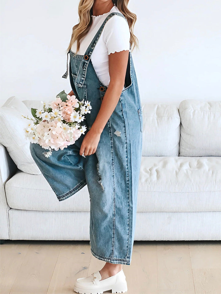 Shery Comfy Jeans Overall