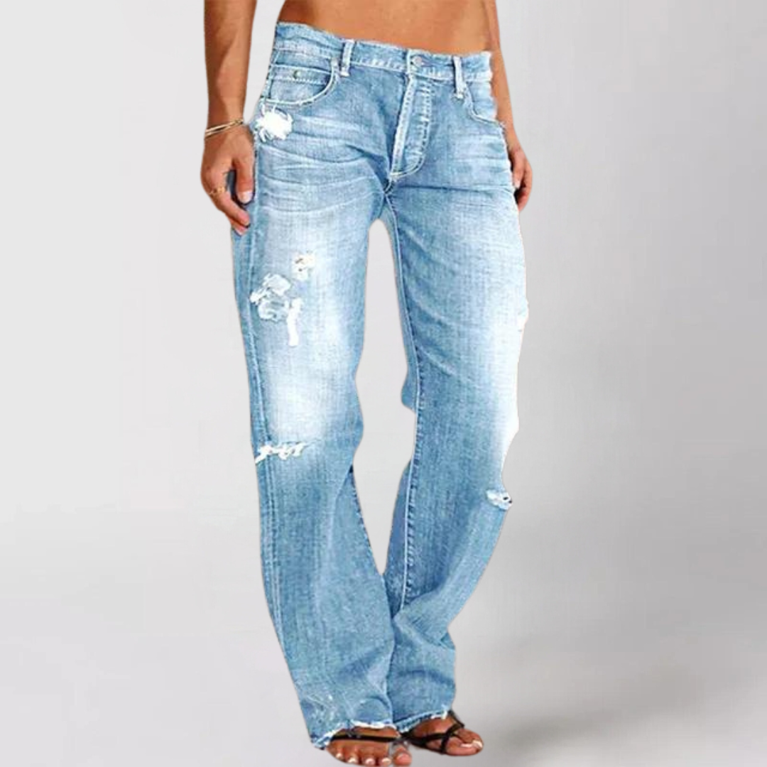 Jutta - Loose Wide-Leg Denim Jeans