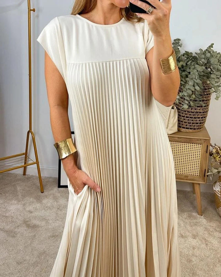 Caroline Pleated Maxi Dress