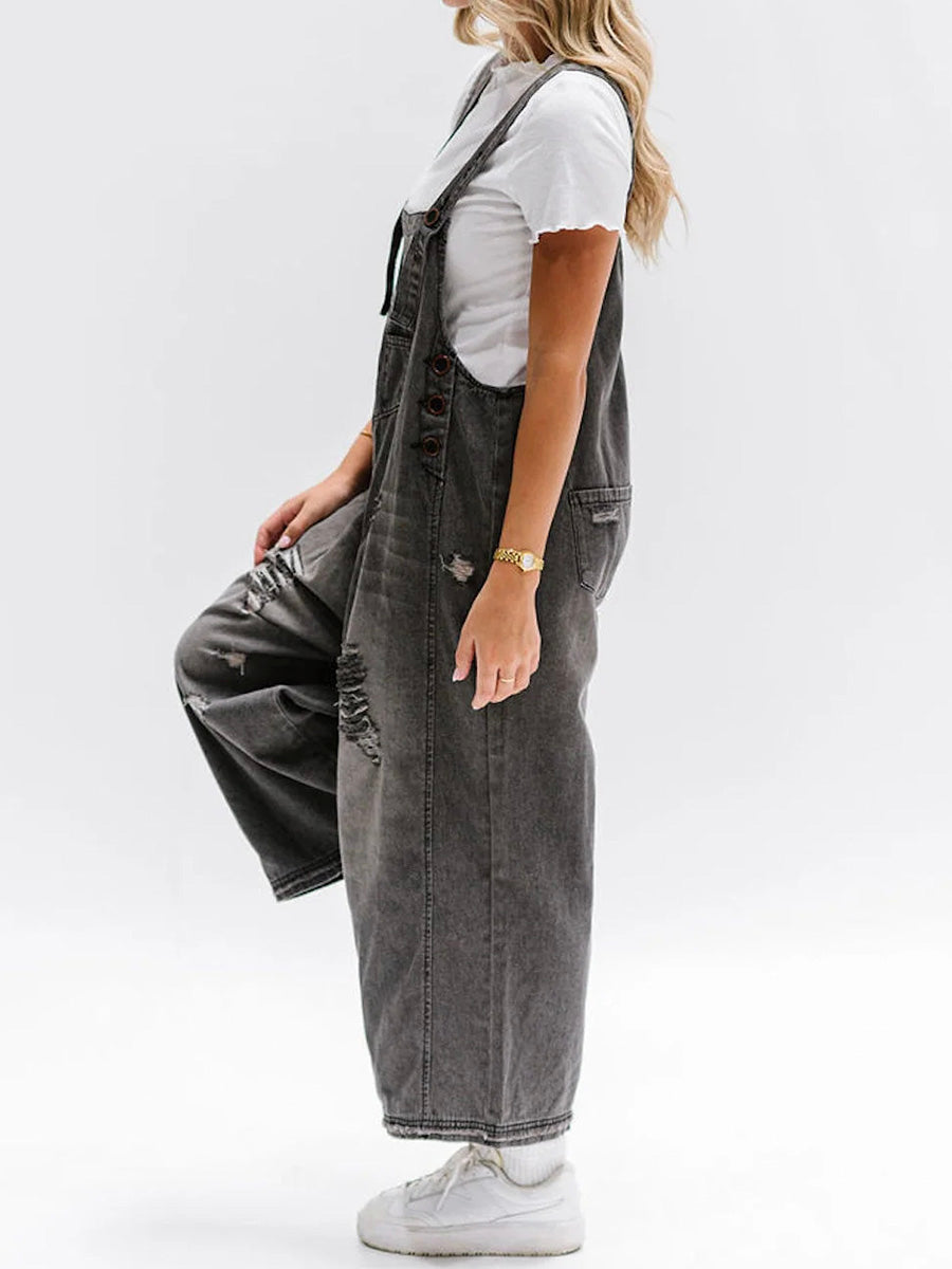 Shery Comfy Jeans Overall