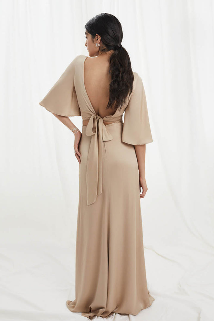 Lexi Skirt In Champagne Beige