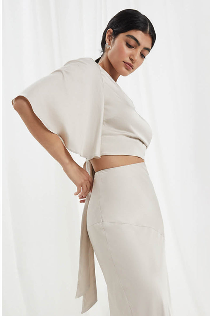 Romy Top in Oyster Ivory