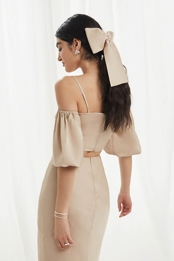 Sophie Top In Champagne Beige