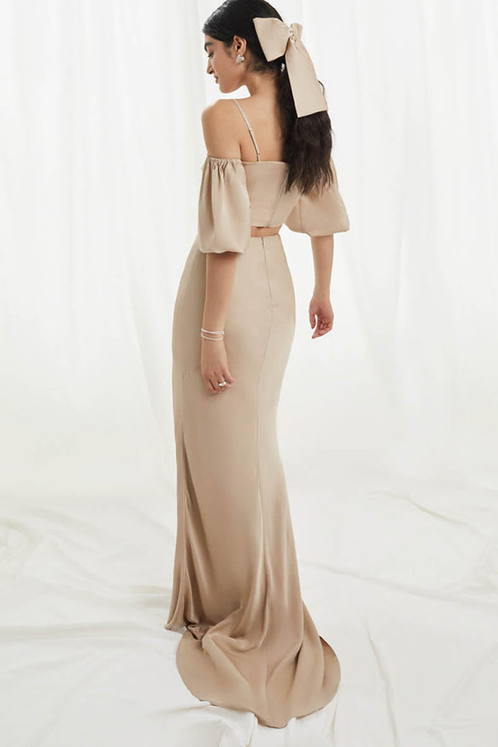 Sophie Top In Champagne Beige