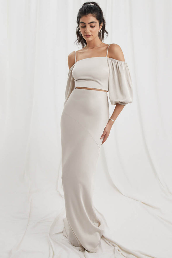 Sophie Top In Oyster Ivory