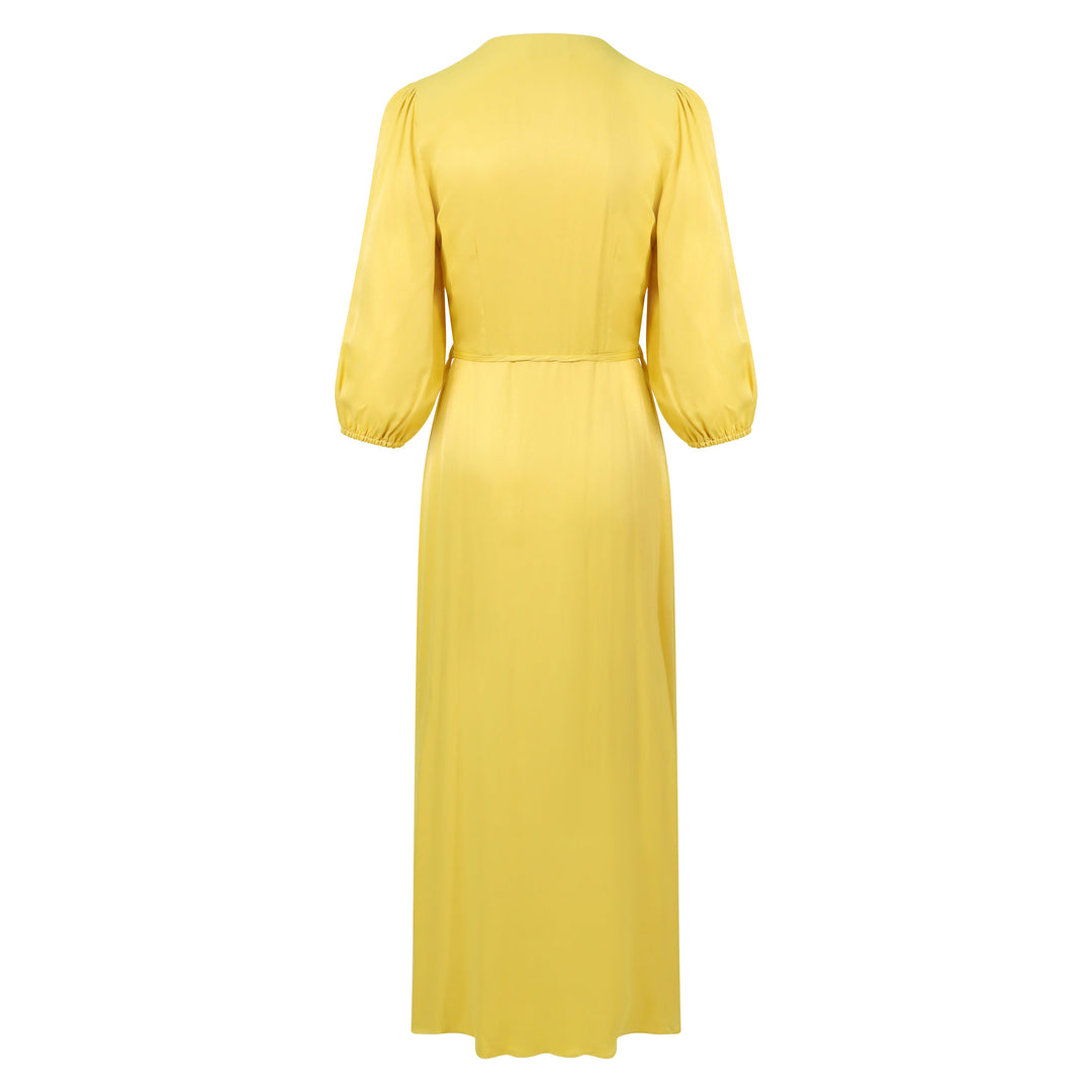 Rae Dress in Lemon Yellow