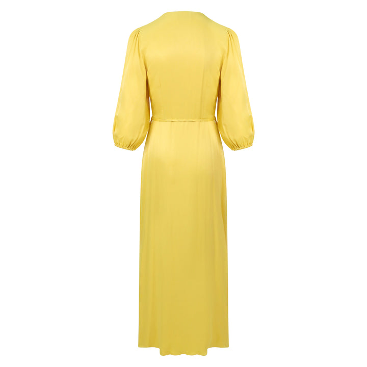 Rae Dress in Lemon Yellow