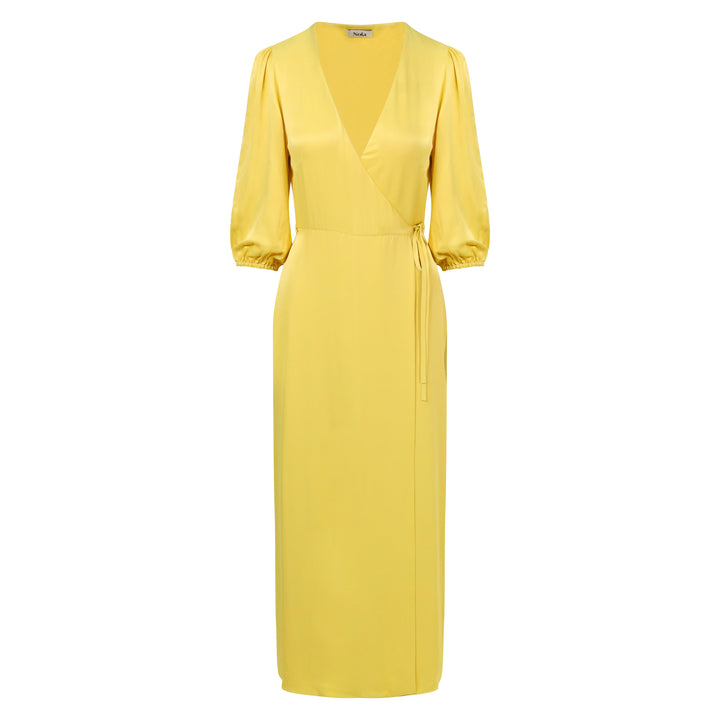 Rae Dress in Lemon Yellow
