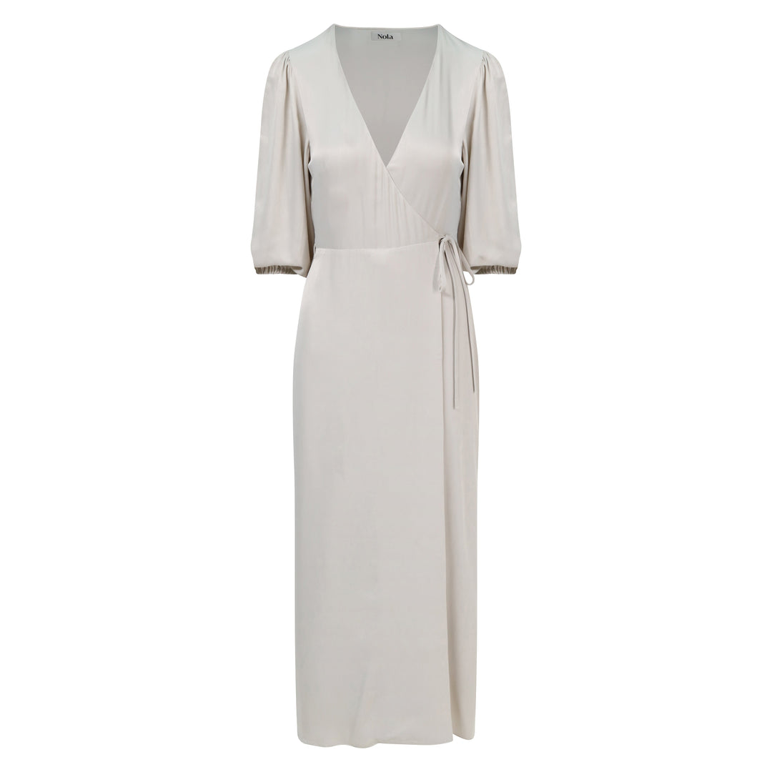 Rae Dress in Oyster Ivory
