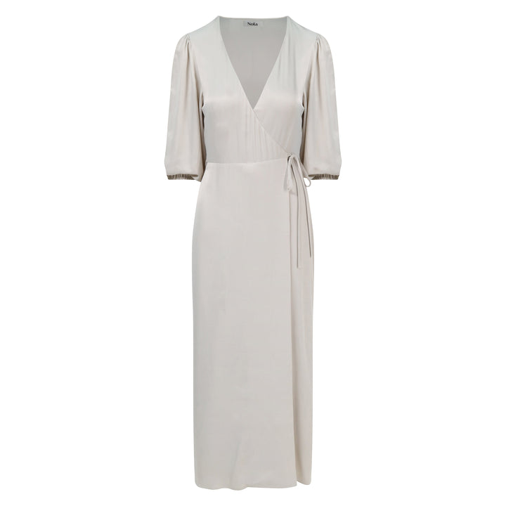 Rae Dress in Oyster Ivory