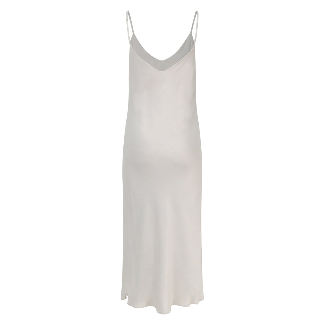 Lily Slip Dress in Oyster Ivory