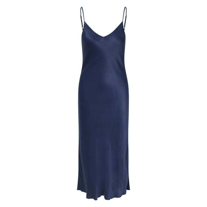 Lily Slip Dress in Midnight Blue
