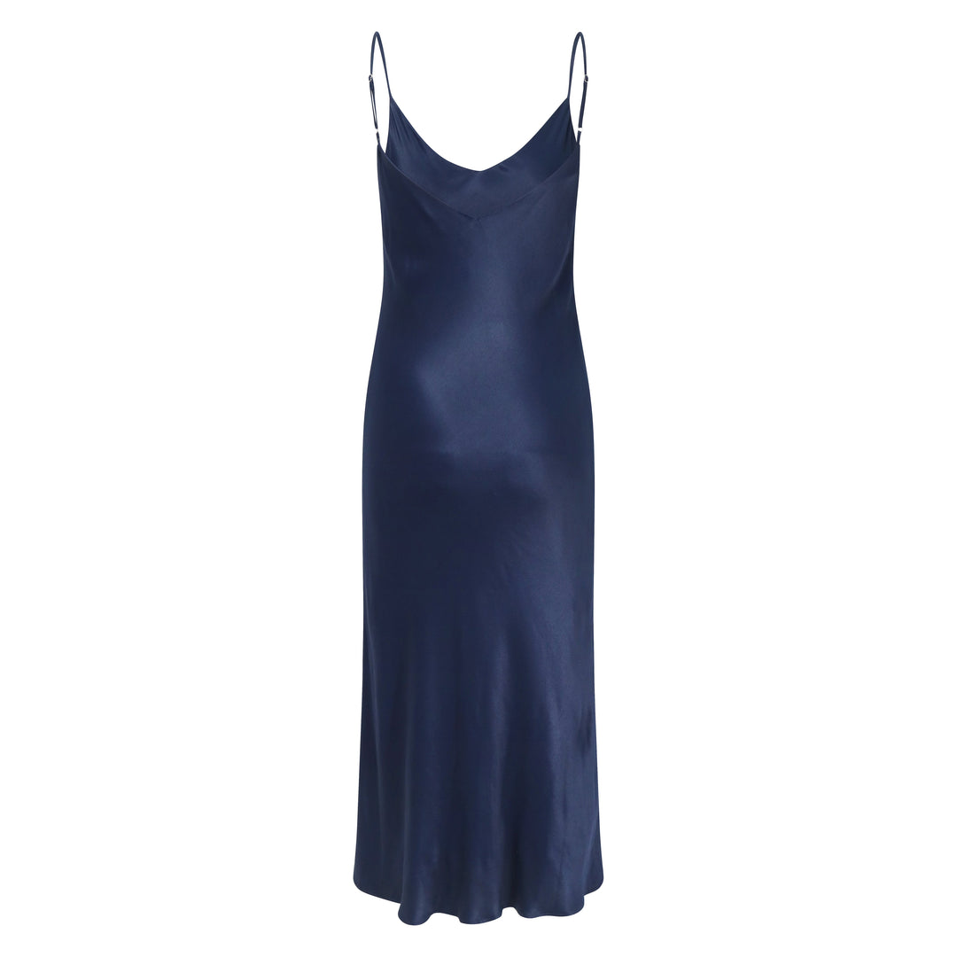 Lily Slip Dress in Midnight Blue