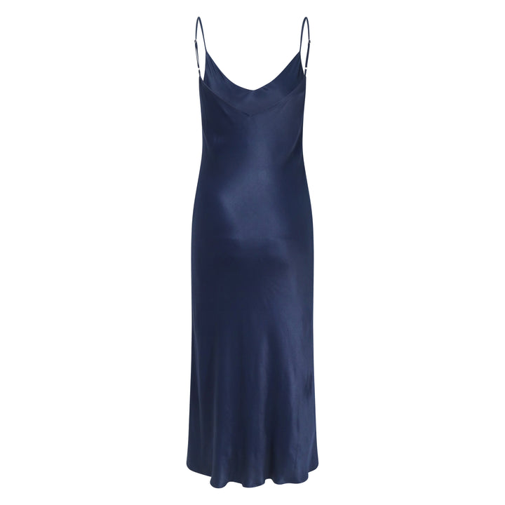 Lily Slip Dress in Midnight Blue