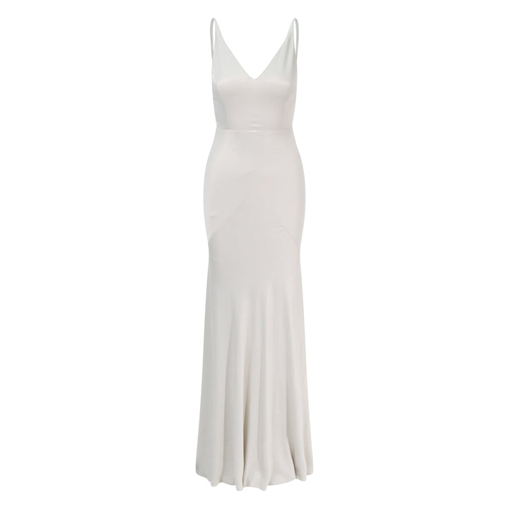 Gigi Dress in Oyster Ivory