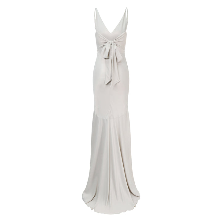 Gigi Dress in Oyster Ivory