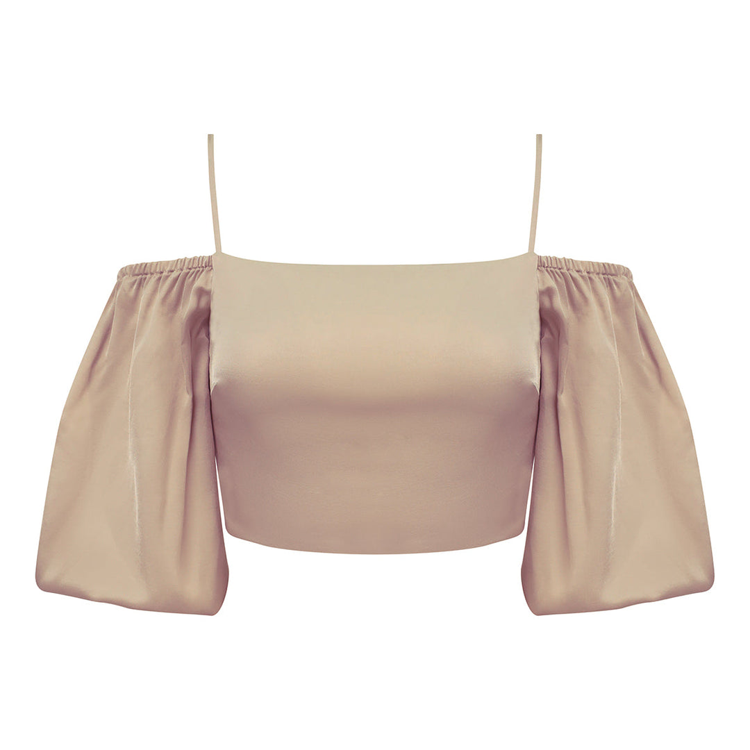 Sophie Top In Champagne Beige