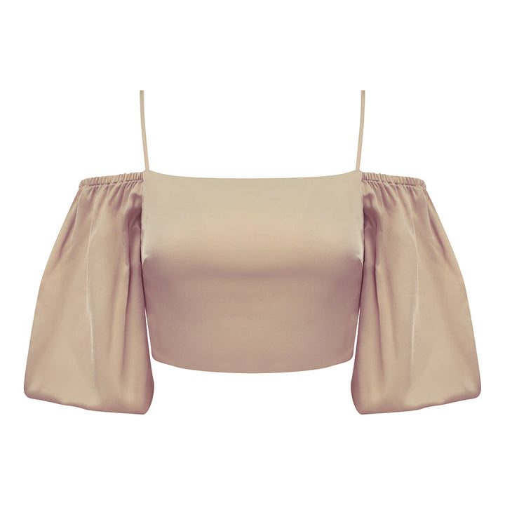 Sophie Top In Champagne Beige