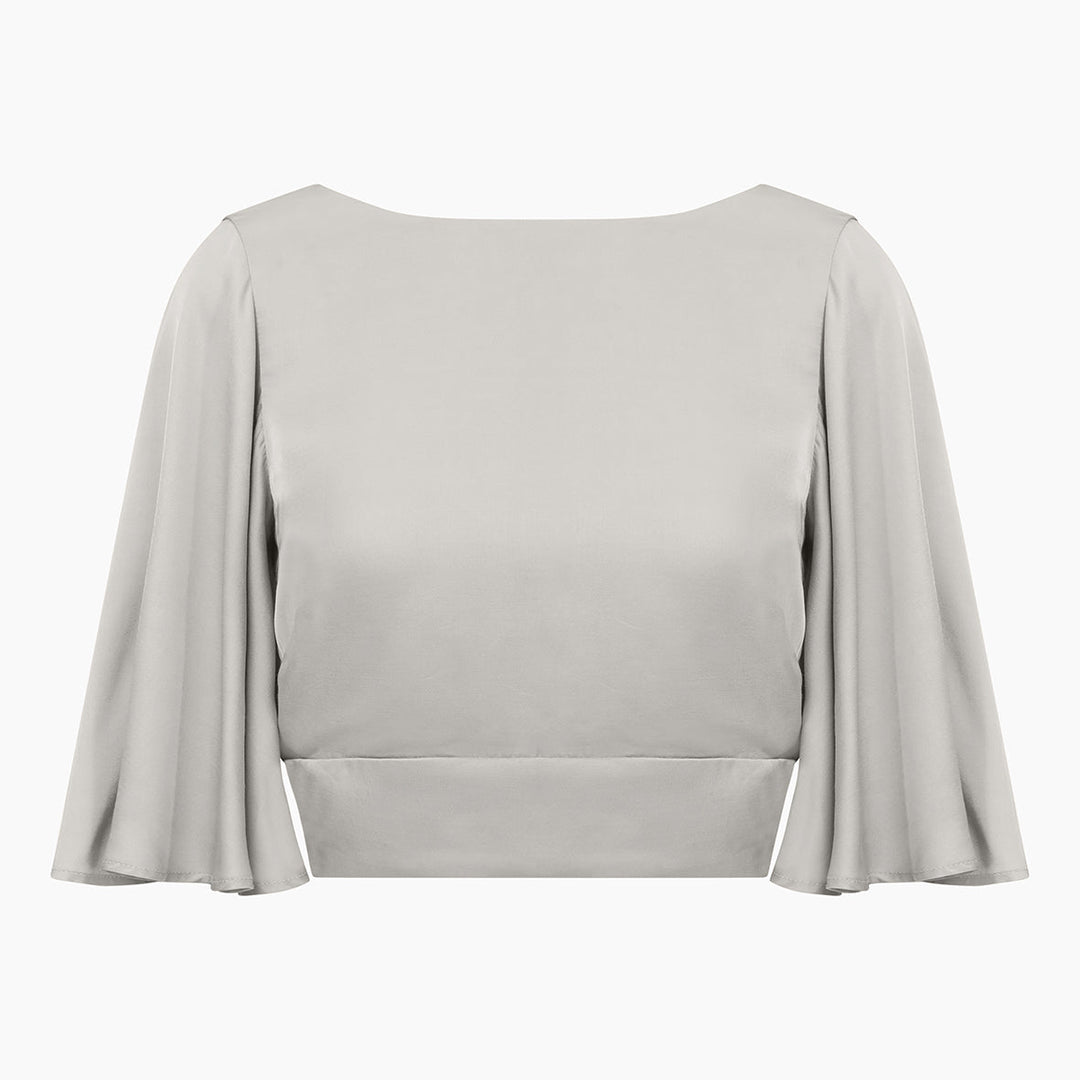 Romy Top in Oyster Ivory