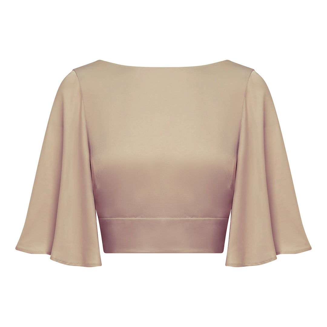 Romy Top In Champagne Beige