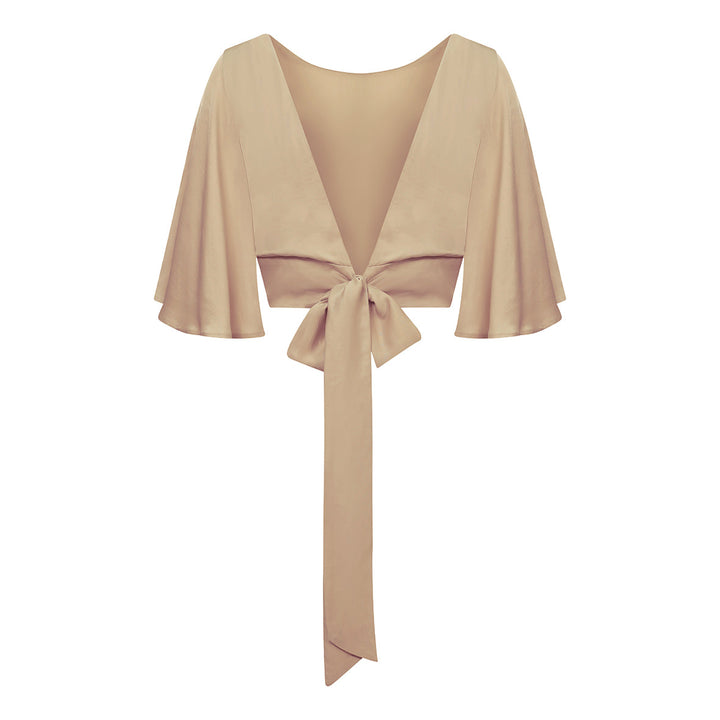 Romy Top In Champagne Beige