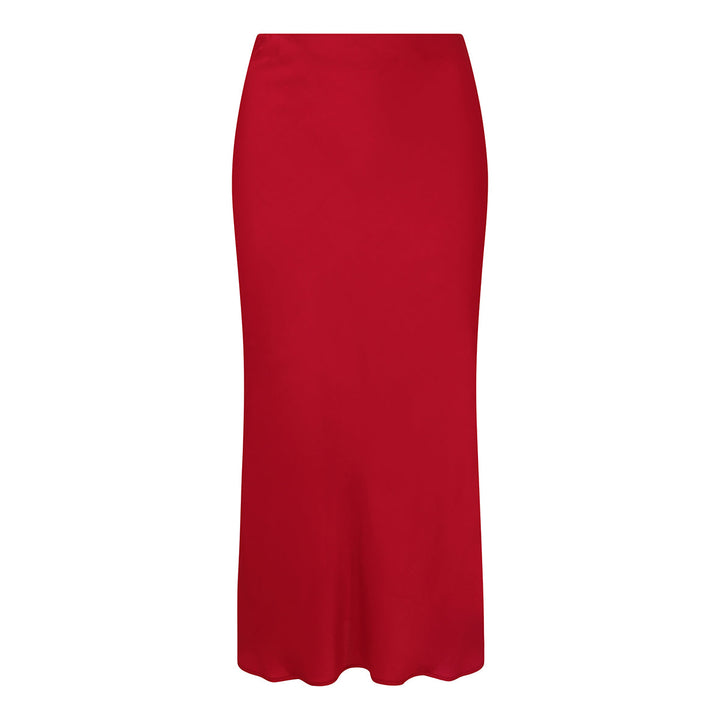 Seren Midi Skirt In Tulip Red