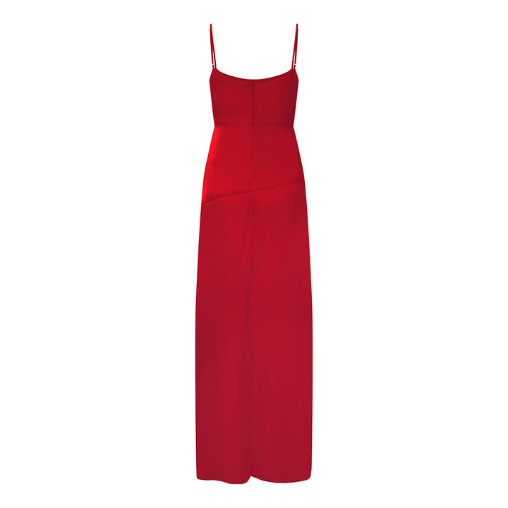 Grace Maxi Dress In Tulip Red