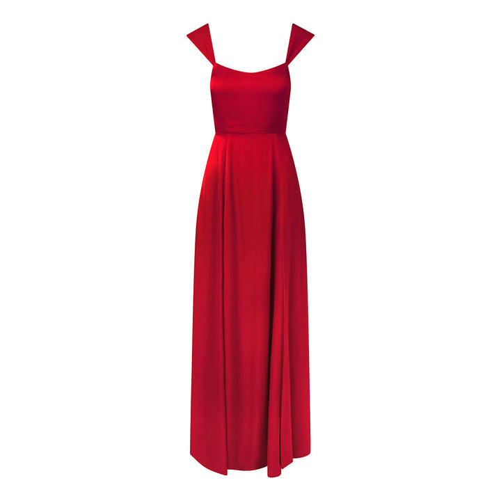 Lelia Dress In Tulip Red