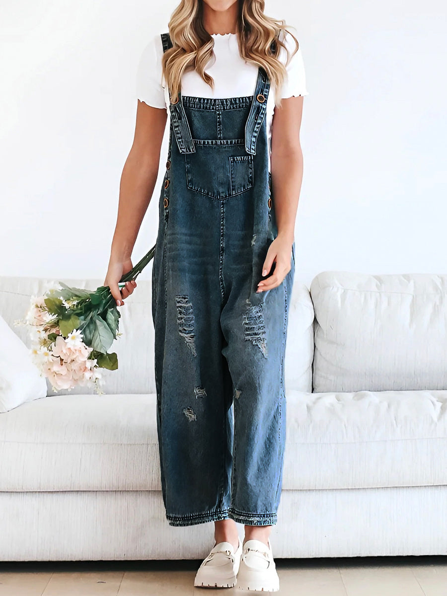 Shery Comfy Jeans Overall