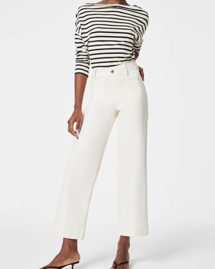 Myracle Sculpting Cropped Wide-Leg Jeans