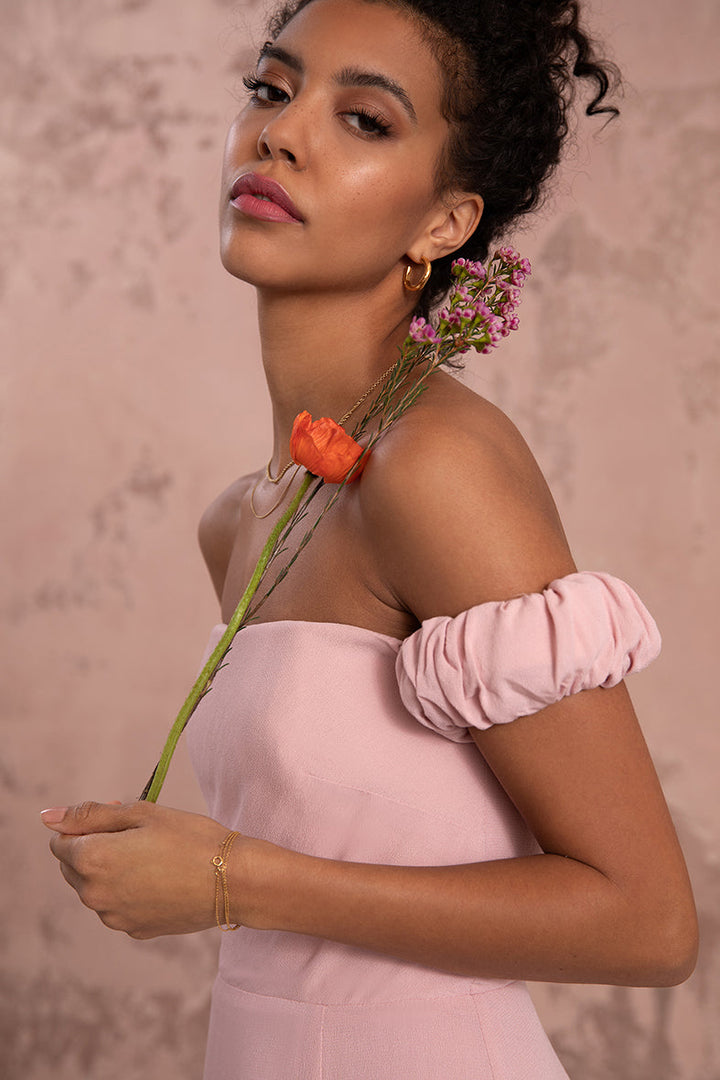 Emily Dress in Blush Pink