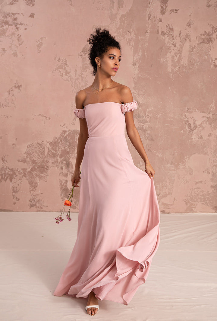 Emily Dress in Blush Pink