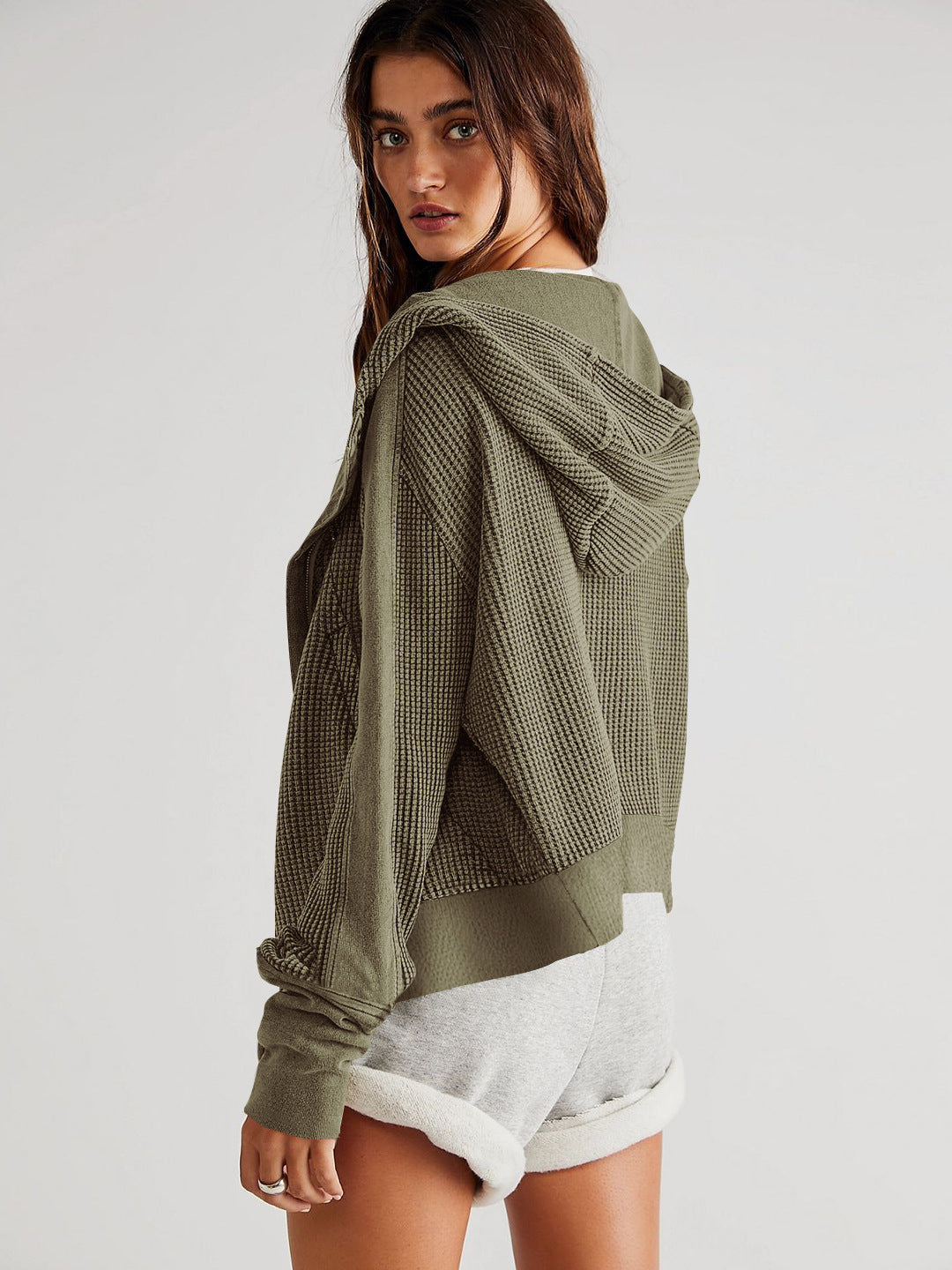 Nellie Stylish Cropped Hoodie