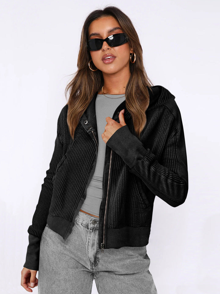 Nellie Stylish Cropped Hoodie