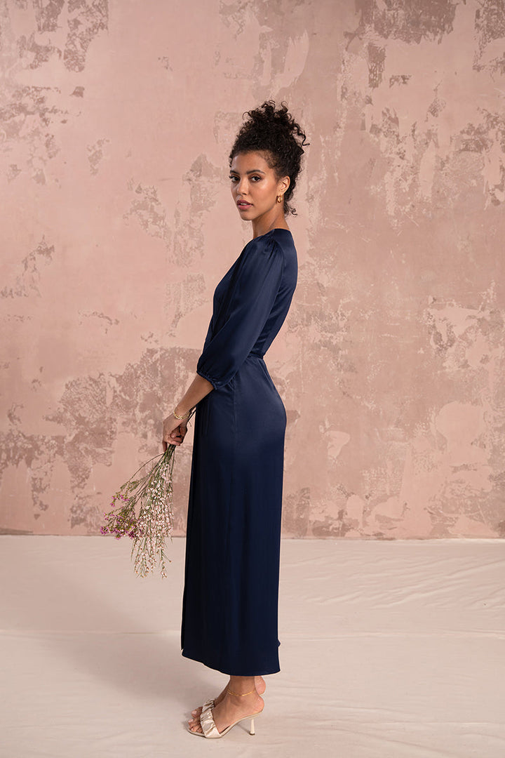 Rae Dress in Midnight Blue