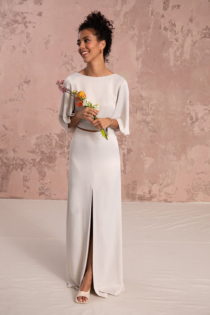 Lexi Skirt In Oyster Ivory