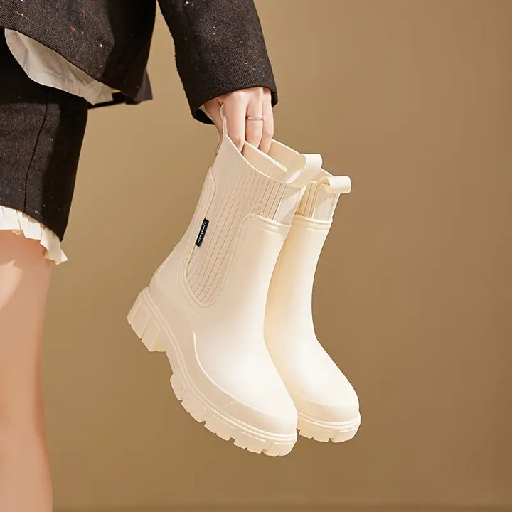 Cecile Trendy Waterproof Chelsea Boots