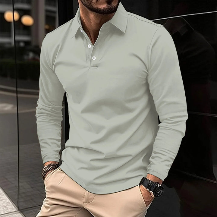 Todd Casual Long Sleeve Polo