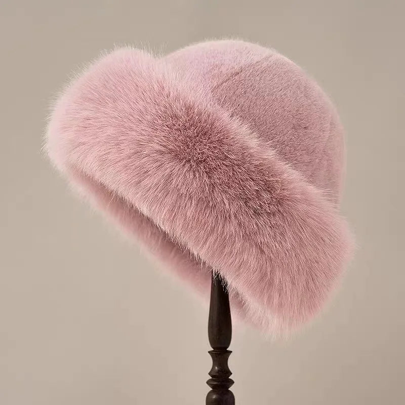 Snow Elegant Fur Hat | 1+1 FREE