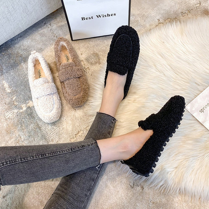 Luna Plush Flat Shoes