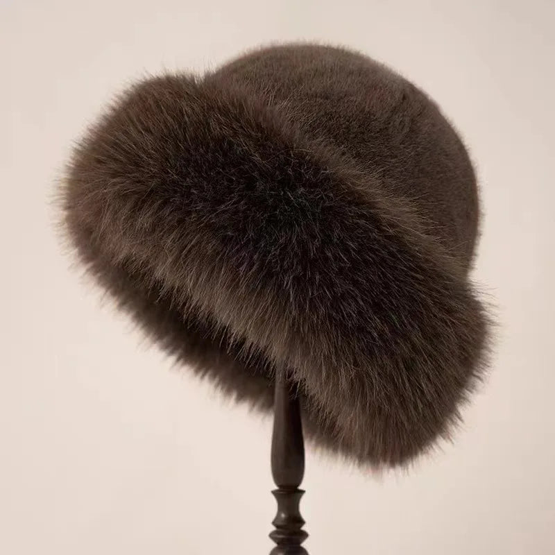 Snow Elegant Fur Hat | 1+1 FREE